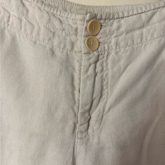 Eileen Fisher Off-White Pants, size PM (medium petite?), 100% Irish linen - Picture 3 of 9